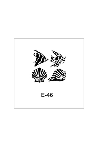 E-46 Artebella Stencil 10X10 Cm