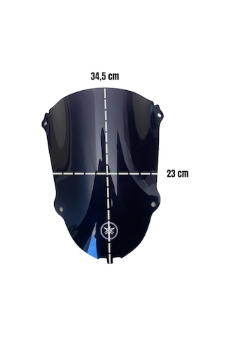 Yamaha R25 Siperlik Camı 2019-2014  Model Uyumlu-siyah