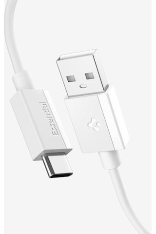 Spigen Essential 1m Usb-a To Usb-c 60w Kablo Aca08715 Beyaz