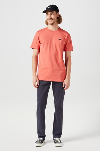Wrangler Bisiklet Yaka T-shirt Kiremit Erkek Kısa Kol T-shirt 000000000101982682