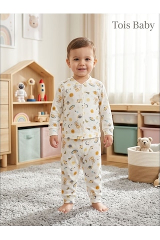 Tois Baby Organik Hastane Çıkışı Bebek Takımı Ekru