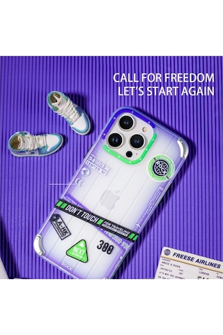 Rock Apple Uyumlu iPhone 14 Plus Kılıf Travel Serisi - Mor Mor