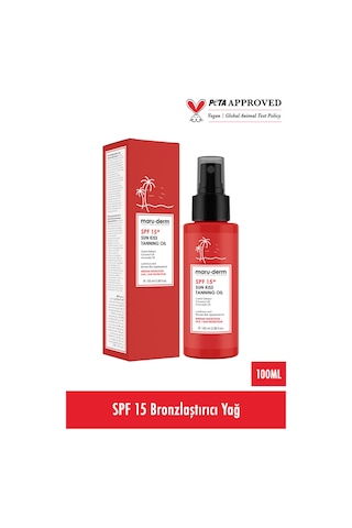 Maruderm Spf 15+ Sun Kiss Tanning Oil Spf 15+ Bronzlaştırıcı Yağ 100 Ml