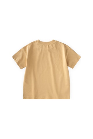 Cigit Slogan Baskılı T-shirt 2-10 Yaş Sundres Sarı