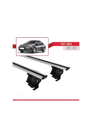 Fiat Linea 2007-2017 Arası İle Uyumlu Ace-4 Ara Atkı Tavan Barı Gri