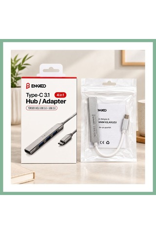 Bşkvirgo Type-c 4 Port Usb Hub Usb 3.0 & 2.0, Anahtarlı Bsk2026