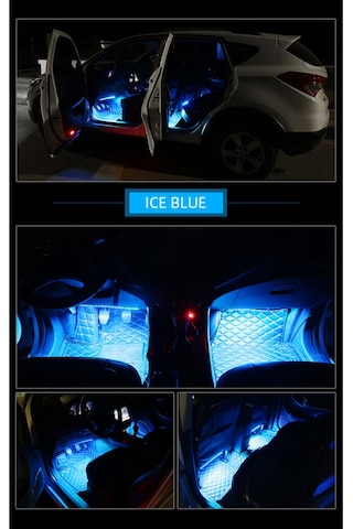 Renault Megane 2 Sese Duyarlı Ayak Altı Led Aydınlatma Kumandalı Rgb