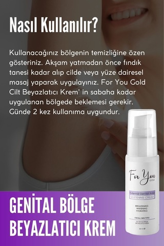 Genital Bölge Kararma Karşıtı Koltuk Altı,diz,dirsek Ve Dış Genital Renk Eşitleyici-beyazlatıcı Krem