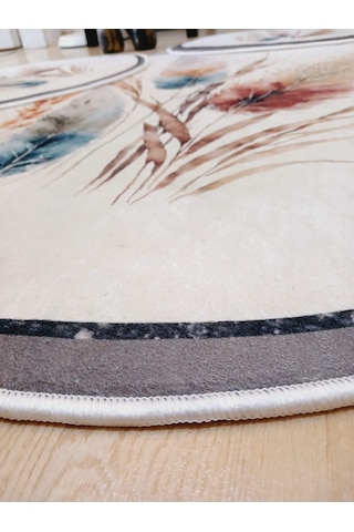 Pampas - Dokuma Taban, Yuvarlak Banyo Halısı 100x100-60x60-40x60