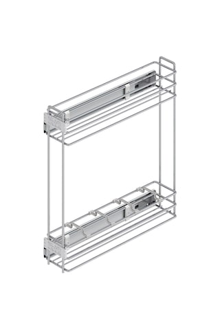 Starax Şişelik Teleskopik Frenli Yandan Raylı Gümüş