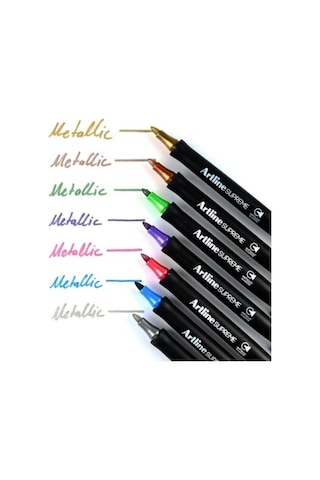 Artline Supreme Metalik Markör Kalem Renkli 7'li
