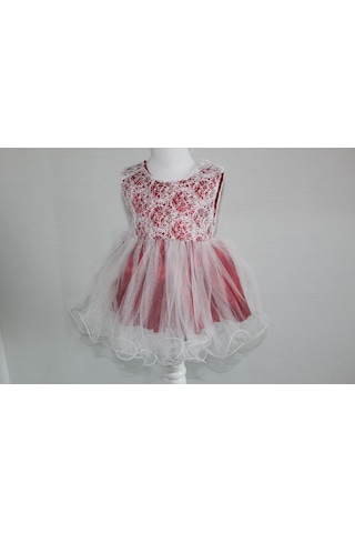 Petite Ponpon Baby Ponpon Baby 0-6 Ay Kız Bebek Mevlüt Takım Beyaz - Kırmızı