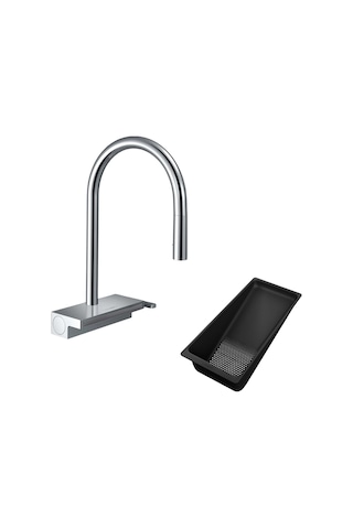 Hansgrohe Aquno Select M81 Spiralli Eviye Bataryası Sbox Krom Krom