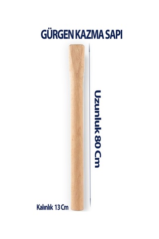 Gürgen Kazma 80 Cm Uzunluk 13 Cm Kalınlık 1 Adet