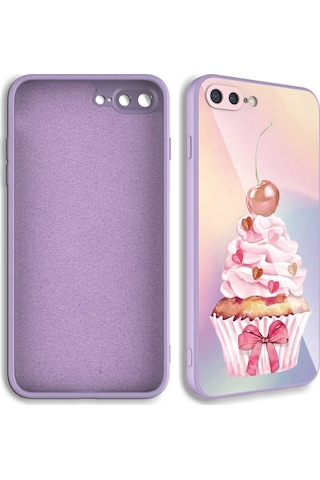 Apple Uyumlu iPhone 8 Plus Kılıf Kamera Korumalı Desenli Sert Silikon Z (552579681)