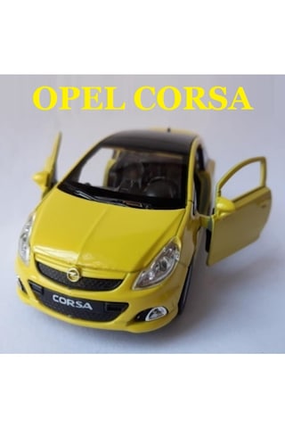 Opel Corsa Opc Metal Araba Diecast Koleksiyon Sarı
