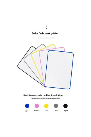 Çocuklara Yazmayı Ve Karalamayı Öğretmek İçin Çift Taraflı Manyetik Not Defteri Pembe