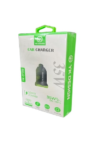 Yk Design Yk-ot700 Pd 35w Araç Hızlı Şarj Başlığı