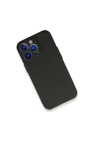 Apple iPhone Uyumlu 13 Pro Kılıf First Silikon - Siyah 1