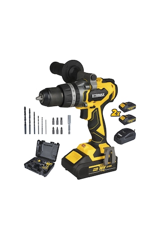 Rtrmax RTX3010 Şarjlı Darbeli Matkap Kömürsüz 70 Nm 2x4 Ah Plus Çift Akü X-Lion
