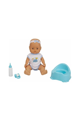 Boubou Altını Islatan Konuşan Bebek Seti 30 Cm. - Mavi