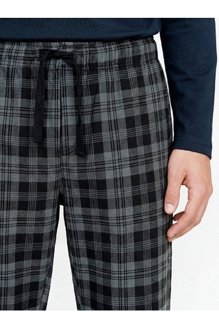 Lc Waikiki Lc Waıkıkı Siyah Standart Kalıp Ekose Erkek Pijama Alt