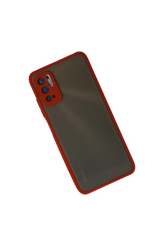 Xiaomi Redmi Note 10 5g Kılıf Montreal Silikon Kapak - Kırmızı