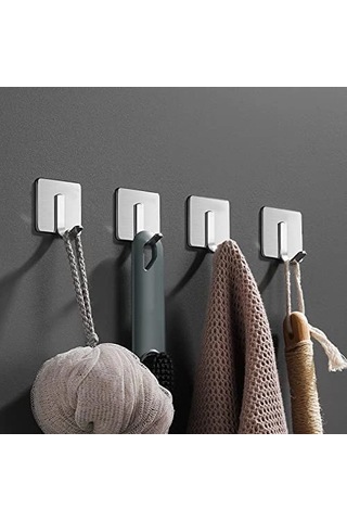 Ardini Kendinden Yapışkanlı Askılık Krom 03 Pakette 5 Adet Çok Renkli