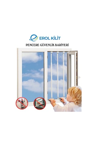 Erol Kilit Uzayıp Kısalan Pencere Güvenlik Bariyeri