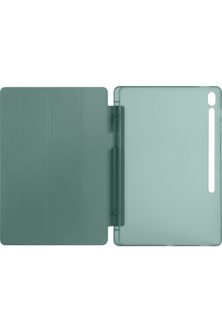 Samsung Galaxy Tab S10 Fe Plus Sm-x620 13.1 İnç Uyumlu Katlanabilir Kalemlikli Standlı Akıllı Kılıf Kapaklı Kılıf