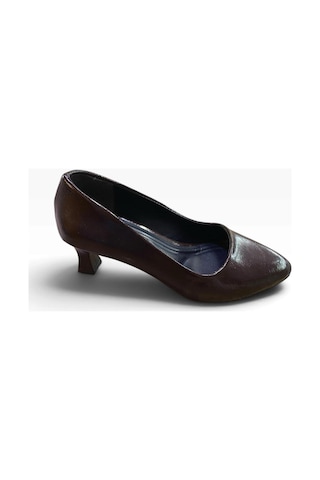 Ayem Kadın Kısa Kadeh Topuklu Stiletto Ayakkabı Kahverengi - 940659423 Kahverengi