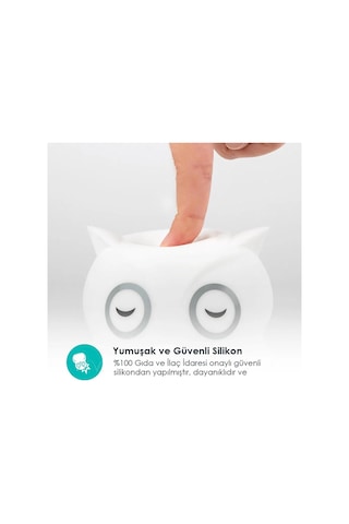 Bblüv Hibü Silikon Led Gece Lambası Beyaz
