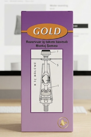Mix Gold Sifon İç Takımı Basmalı Beyaz