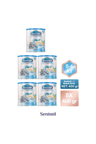 Senimil 1 Bebek Sütü 400 G 5 Adet