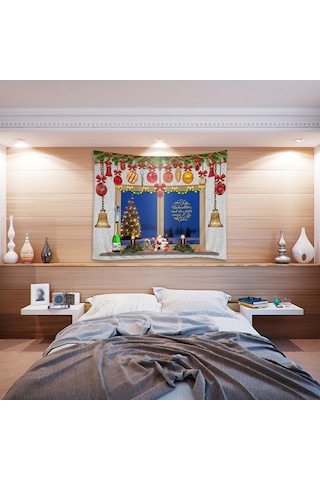 Suofeng Noel Dekoru Battaniye 80x60 İnç - Su Geçirmez, Renkli Desenli, Dayanıklı Poliester Duvar Örtüsü DiğER