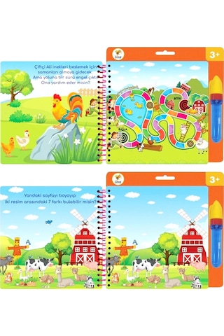 Lino Aqua Magic Book Su İle Boyama Kitabı Çiftlik Tfl-1007