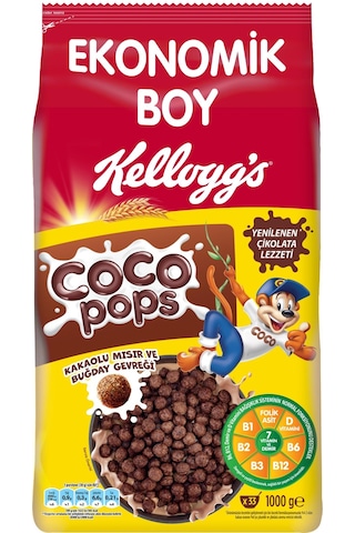 Ülker Kellogg's Coco Pops Topları Çikolatalı Mısır Gevreği 1 KG