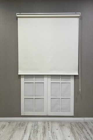 Stor Perde İthal Mat Polyester Beyaz Beyaz