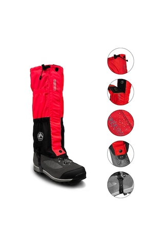 Mudemu Trekking Power Yürüyüş Tozluğu Kırmızı