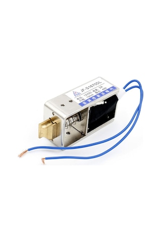 Jf-s1670dl Solenoid Kilit Dc 12v 2.4a 28w 40n Elektrikli Manyetik Kapı Depo Kasa Kilidi 10mm Dil