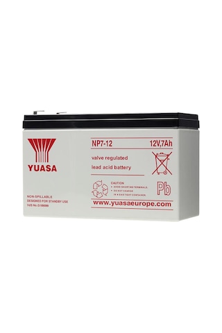 Yuasa NP 7-12  12V 7Ah Bakımsız Kuru Akü - 02/2022 Üretim