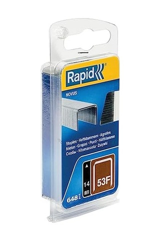 Zımba Teli Tip 53f, 14 Mm Zımba, 648 Adet, Novus El Ve Elektrikli Zımba Makineleri İçin Yassı Tel Kıskaçlar