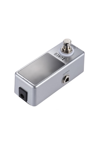 Geeksen Mini Kromatik Tuner Pedal Etkisi Led Ekranlı Gitar Bas İçin Gerçek Bypass