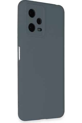 Newface Xiaomi Redmi Note 12 Pro 5g Kılıf Nano İçi Kadife Silikon Semeglbl - 40 - Gri