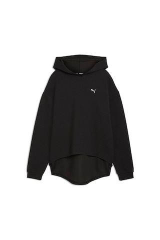 Puma Q4 Studio Textured Kadın Siyah Kapüşonlu Sweatshirt Siyah