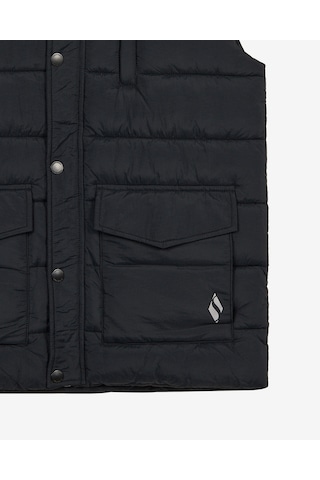 Skechers M Puffer Vest Erkek Siyah S2620193-3817