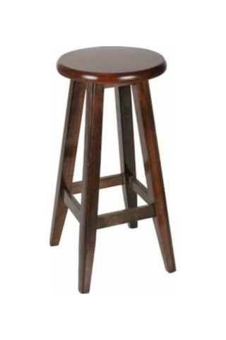 Ceviz Ahşap Bar Taburesi 60 CM