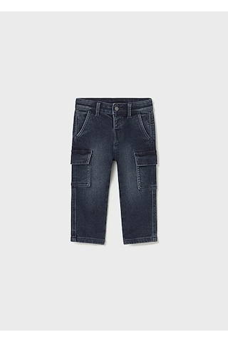 Mayoral Erkek Bebek Lacivert Kargo Denim Pantolon 2505 Lacivert