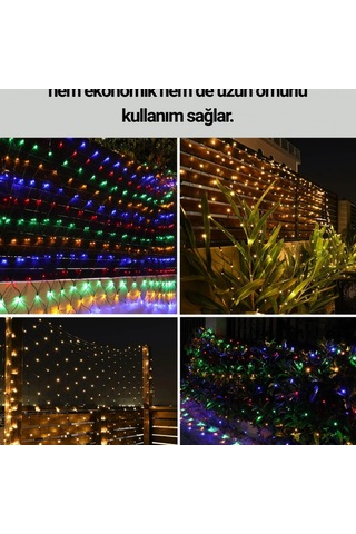 8 Modlu Renkli Led Işık Zinciri Festival Ve Özel Gün Dekorasyonu Diğer