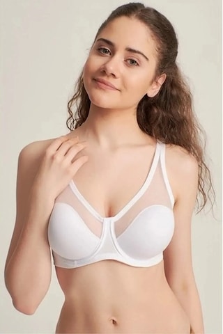 Le Jardin Kadın Toparlayıcı Tüllü Ince Soft Sütyen Beyaz